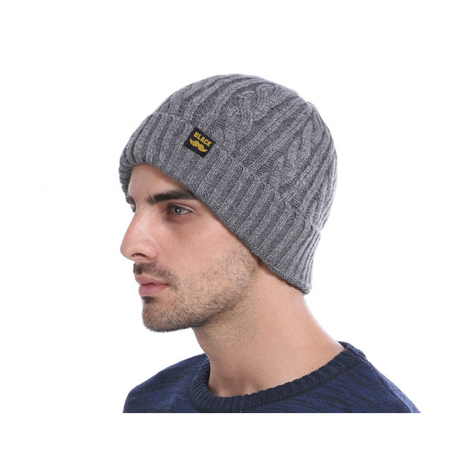 Wholesale custom beanie hat with winter pom knitted hat